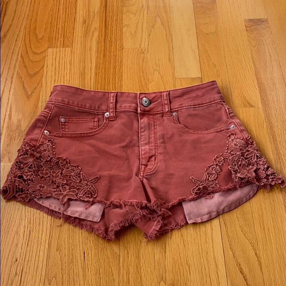 American Eagle Hi-Rise Festival Shorts